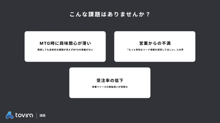 Tovira リードジェネレーター紹介資料